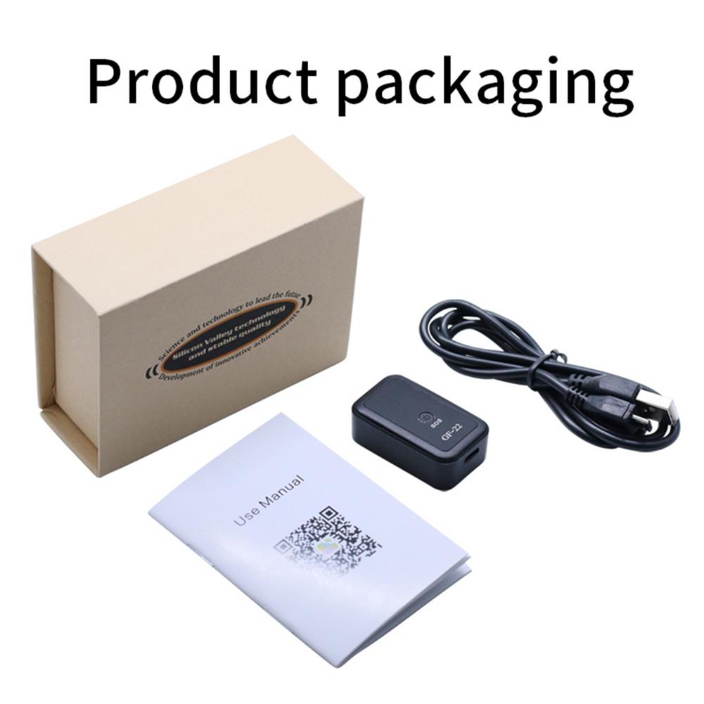 Mini GPS localisateur GF-22 dispositif de repérage Anti-perte, Installation gratuite, suivi personnel, traqueur d’objets pour voiture et moto