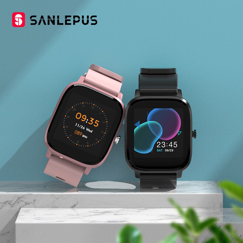SANLEPUS – montre connectée pour hommes et femmes, Version globale, étanchéité IP67, Bracelet d’activité physique, pour Android Apple Xiaomi, nouveau, 2021